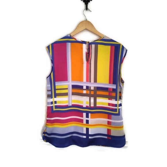 Liz Claiborne Color Block Silk Feel Top - Picture 2 of 9